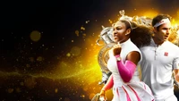 topspin 2k25, 2024 games, serena williams, rafael nadal, sports wallpaper