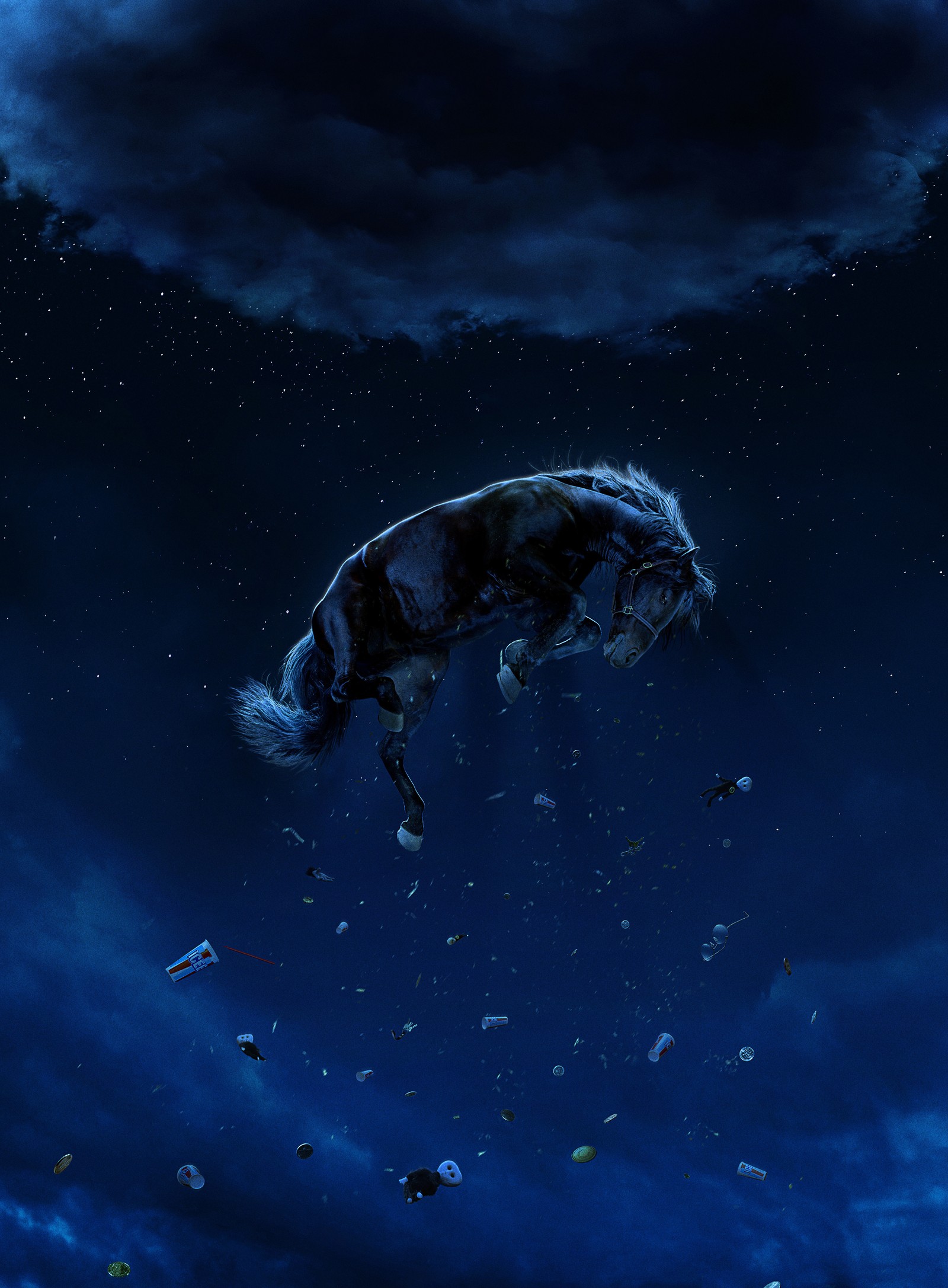 There is a horse that is flying through the air (nope, horror movies, 2022 movies, movies, 4k wallpaper)