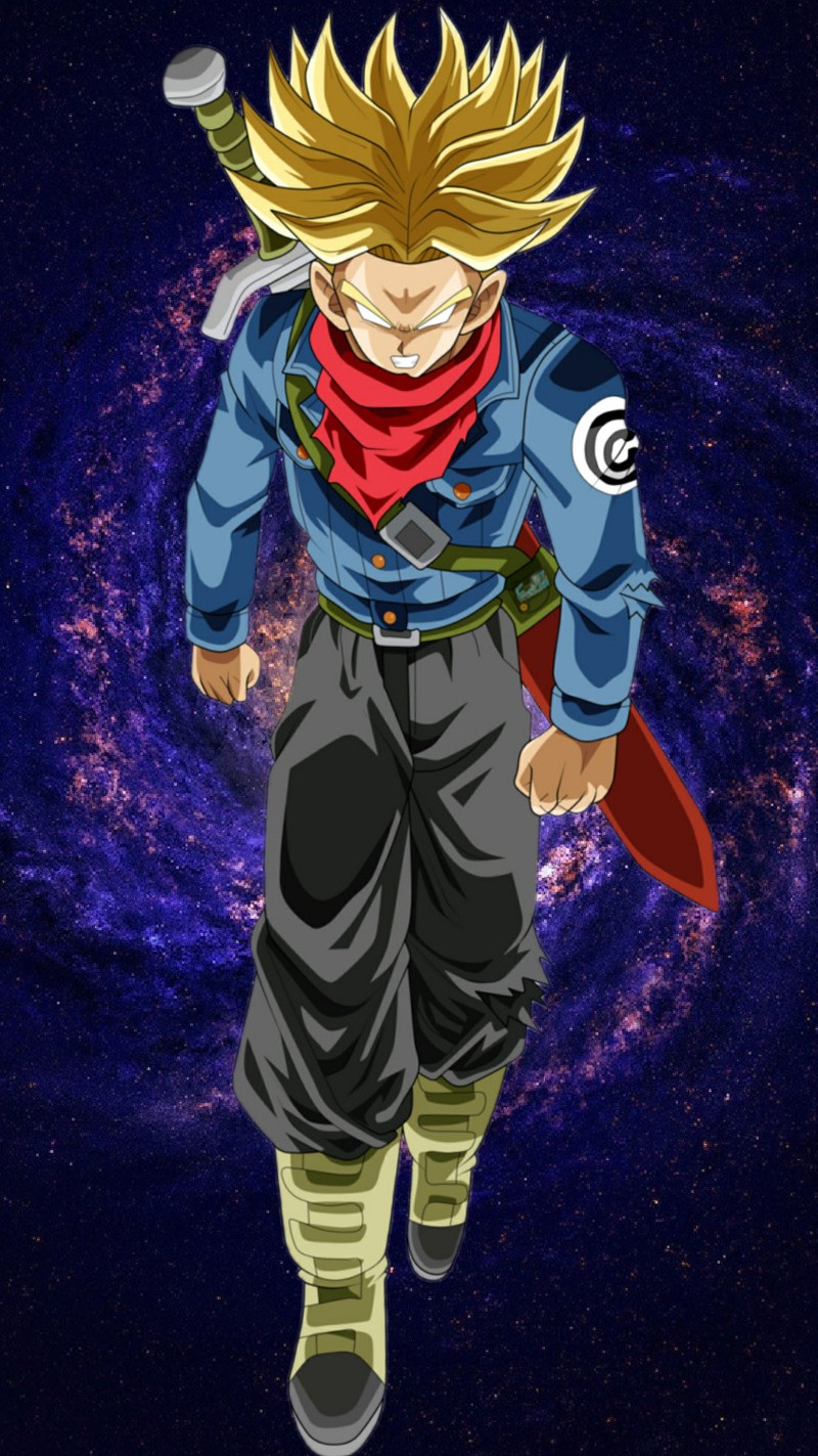 Una imagen de dibujos animados de un joven gohan con un pañuelo rojo (dragón, súper)