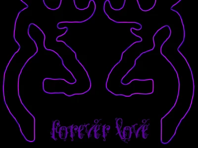 Browning Deer Silhouette with Forever Love Text