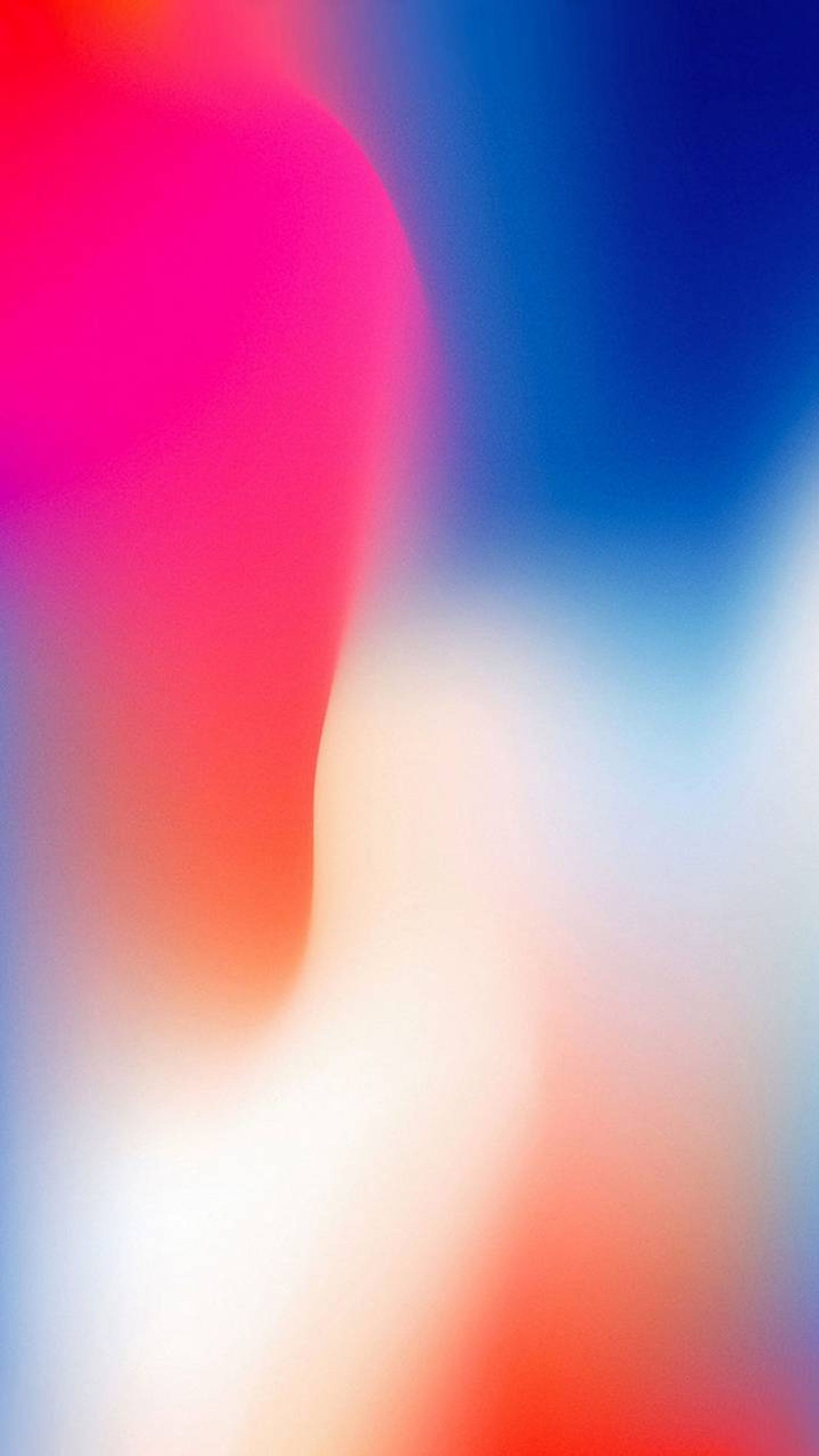 Blurred image of a red and blue background with a blurry image of a person (apple, iphone, new, original, phone)