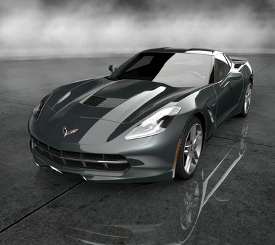 auto, stingray corvette 2014, fahrzeug