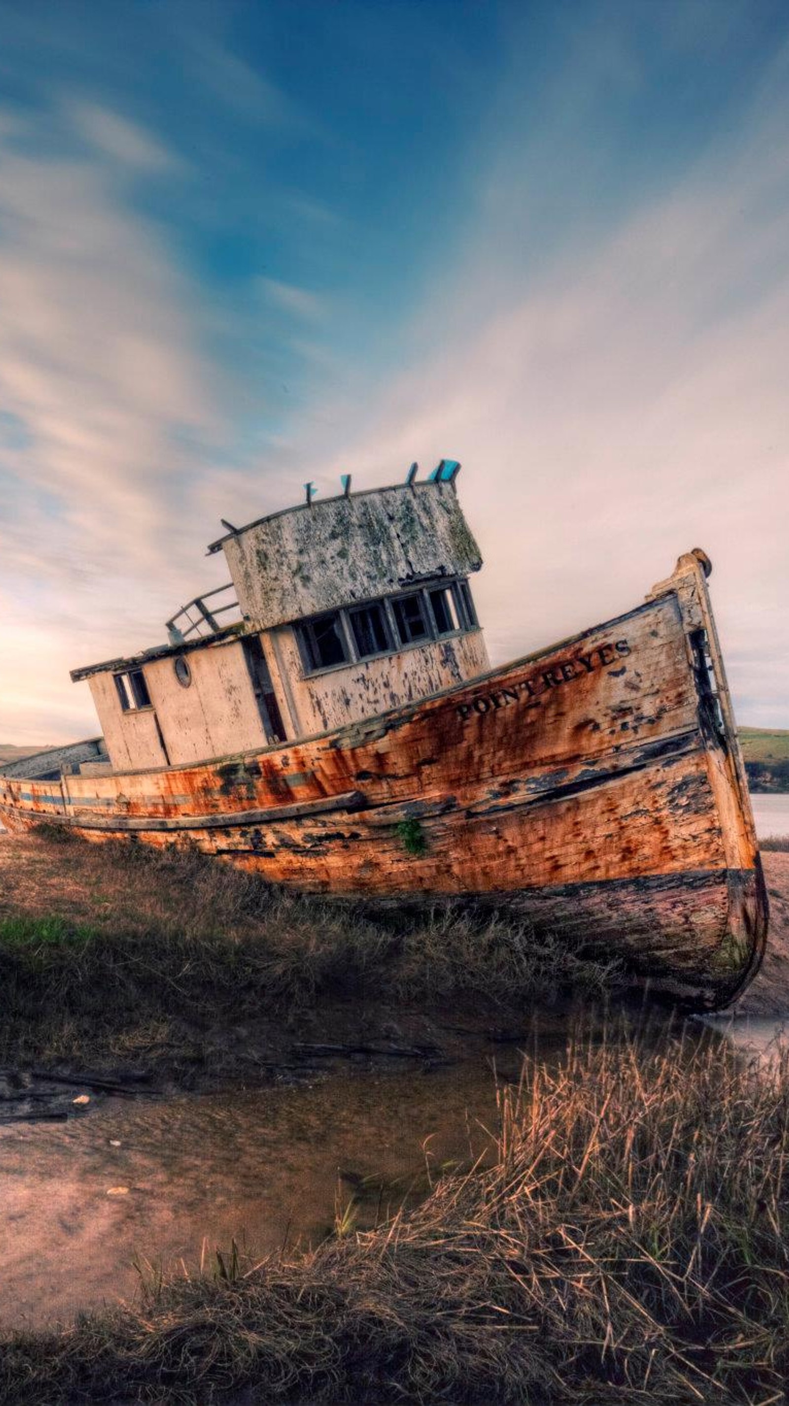 Скачать обои лодка, lost boat, винтажный