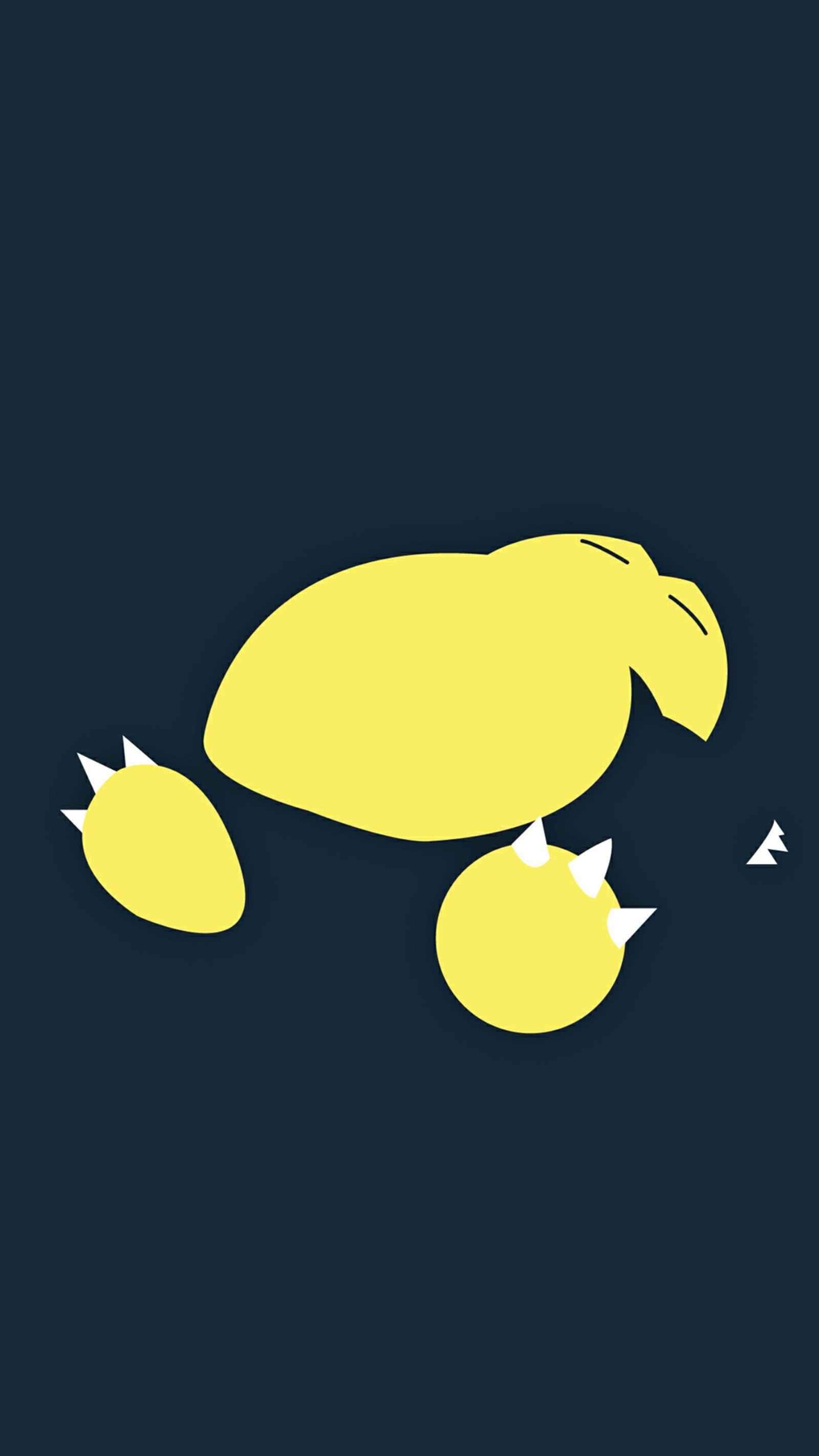 There are two yellow birds that are standing in the dark (fat, lazy, nintendo, pokemon, sleep)