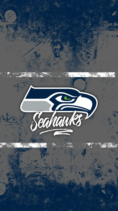 Design de logotipo grunge do Seattle Seahawks