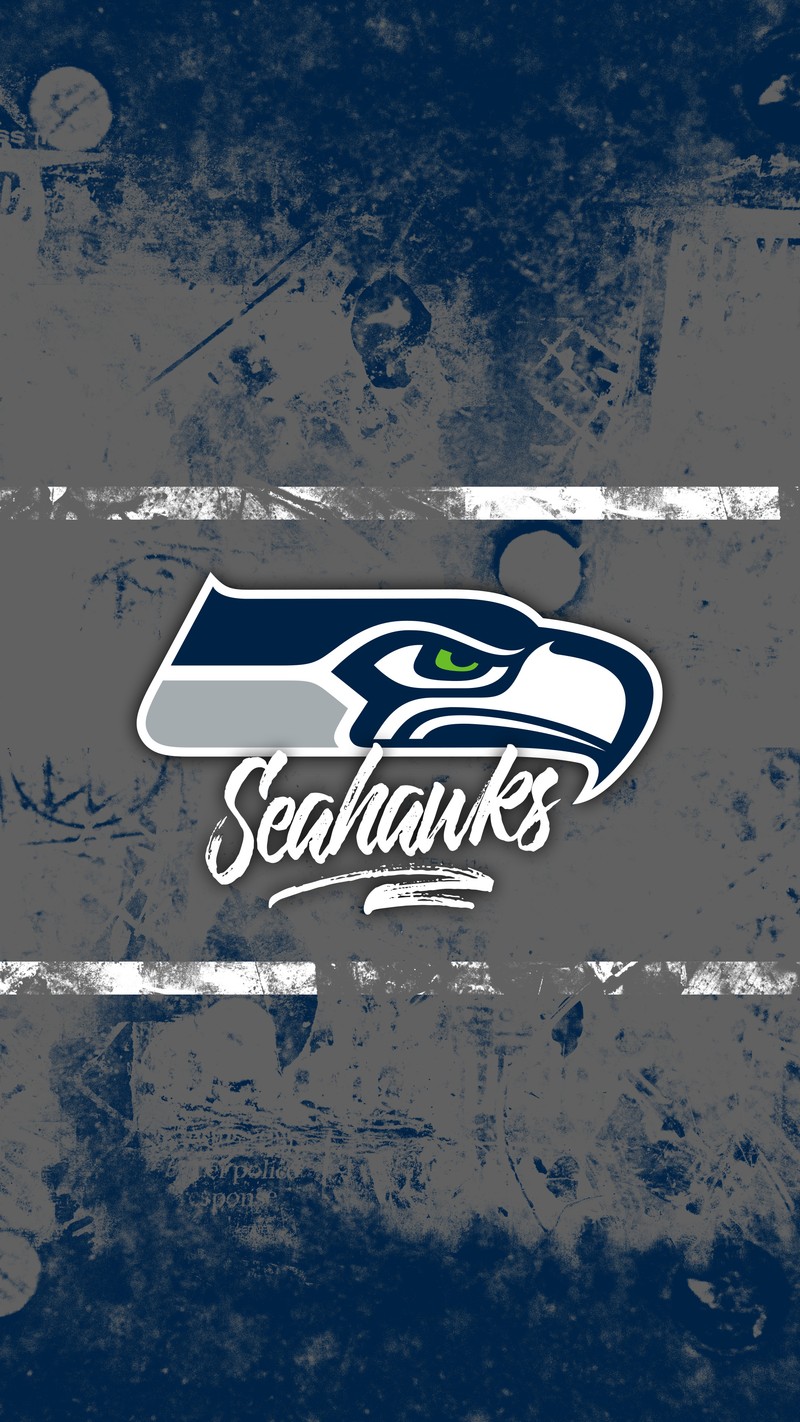 Близкий план логотипа seattle seahawks на фоне в стиле гранж (футбол, гранж, grunge, hd, nfl)