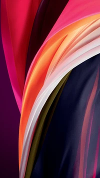 Vibrant Abstract Waves for iPhone SE 2020 Wallpaper