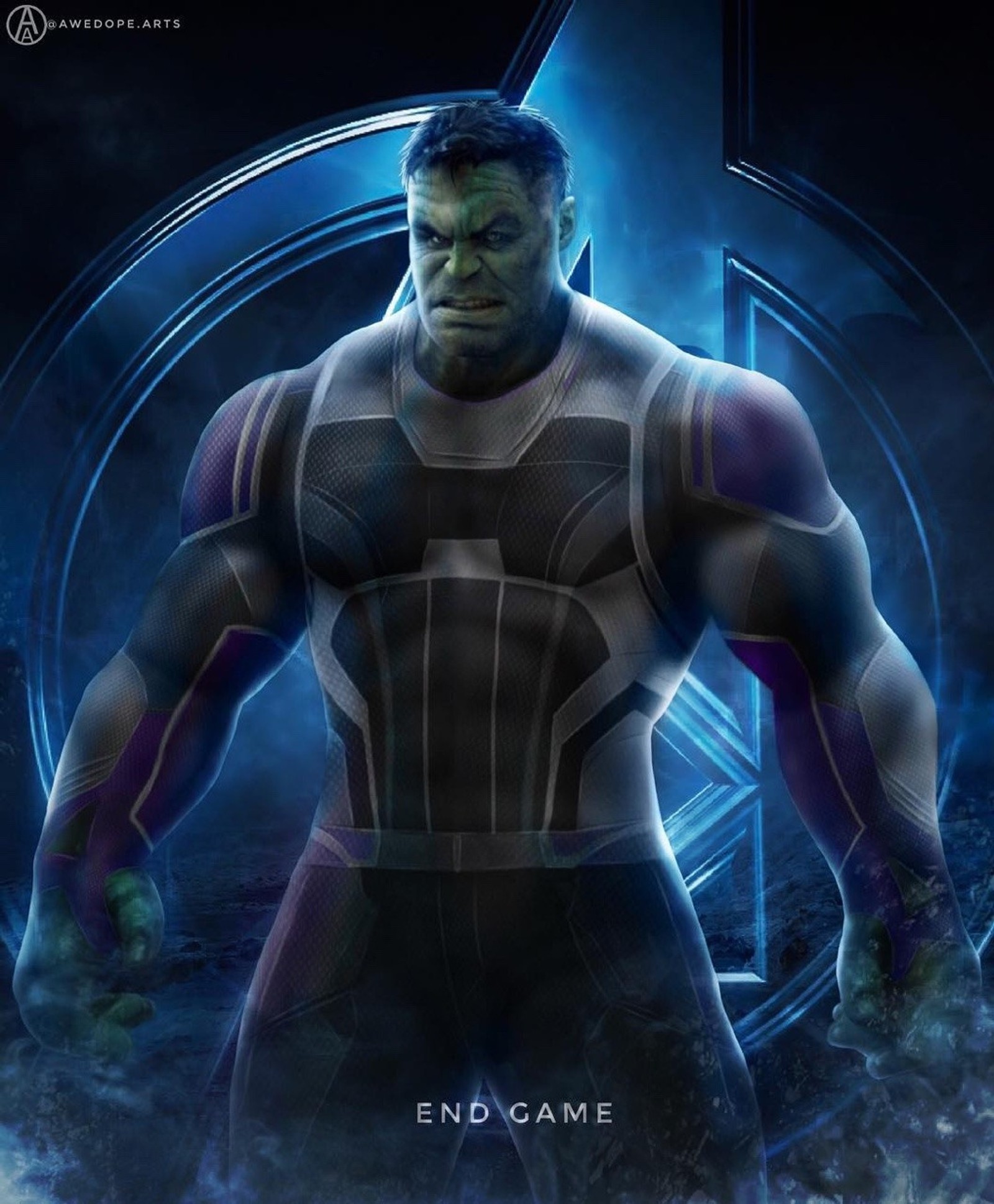 Téléchargez le fond d'écran avengers endgame, hulk, marvel, marvel comics, super héros marvel