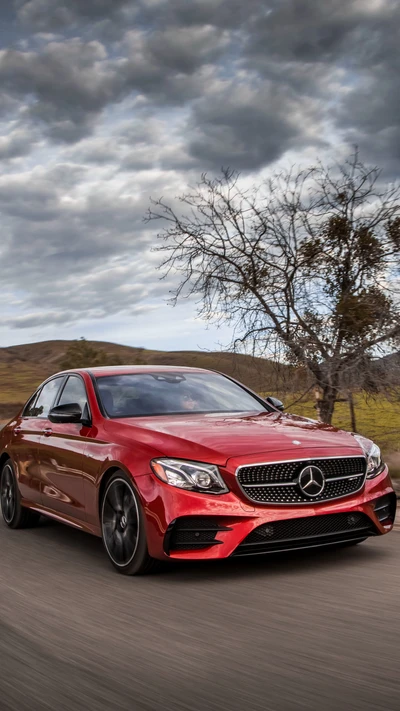 amg power, classe e, e class, gantle red, mercedes benz