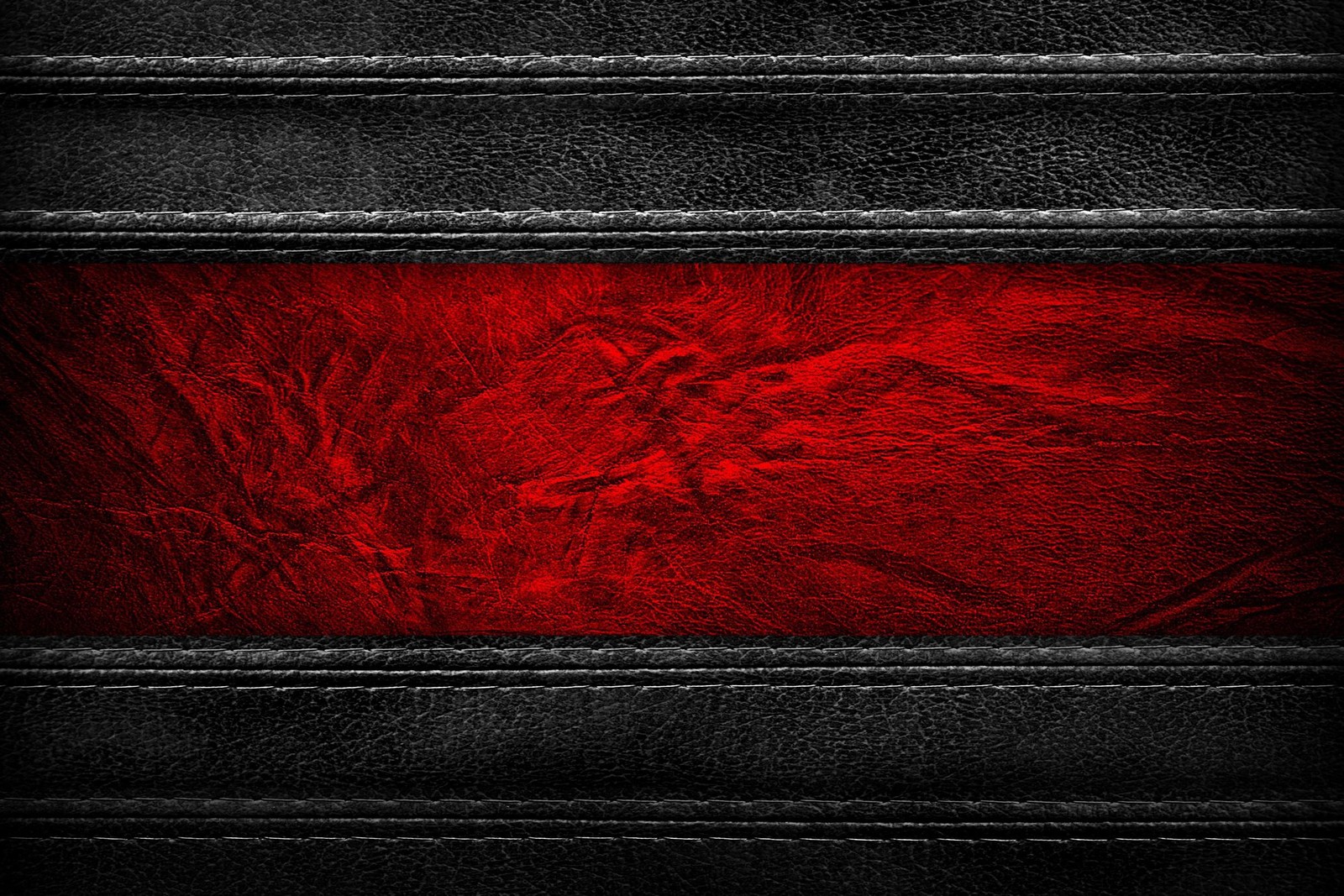 Un fondo de cuero rojo y negro con una franja negra (textura, rojo, oscuridad, patrón, naturaleza muerta)