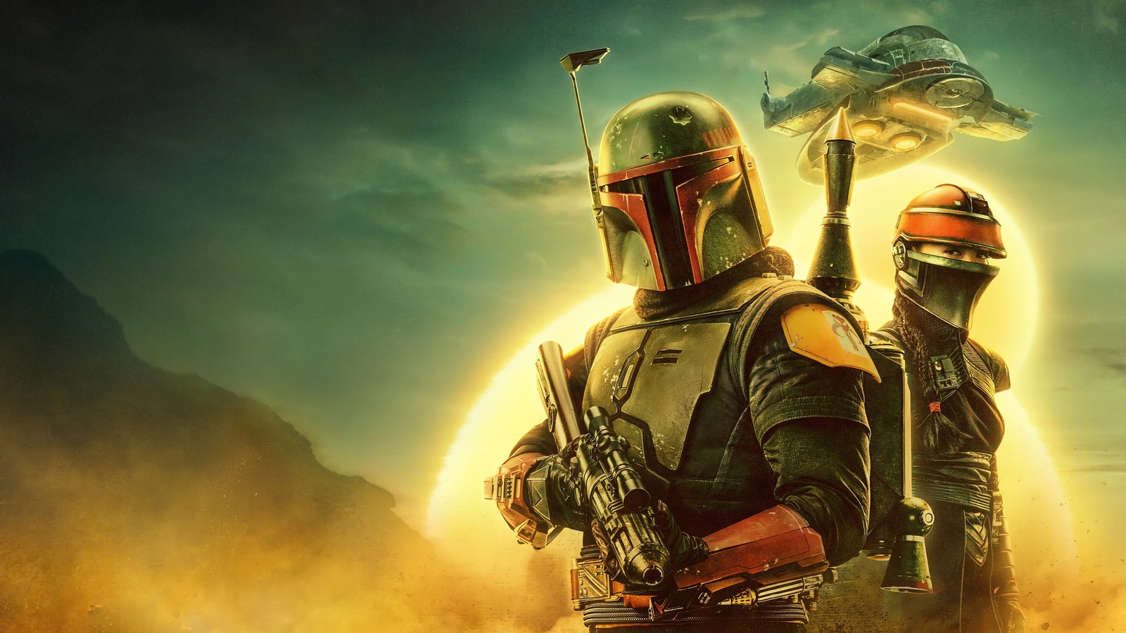 Lade das buch von boba fett, the book of boba fett, fernsehserie, star wars, boba fett Hintergrund herunter