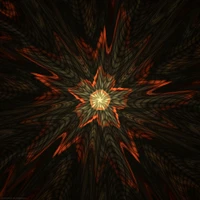 Symmetrical Fractal Explosion in Dark Space