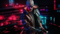 Johnny Silverhand : Musicien cyberpunk dans un monde éclairé au néon