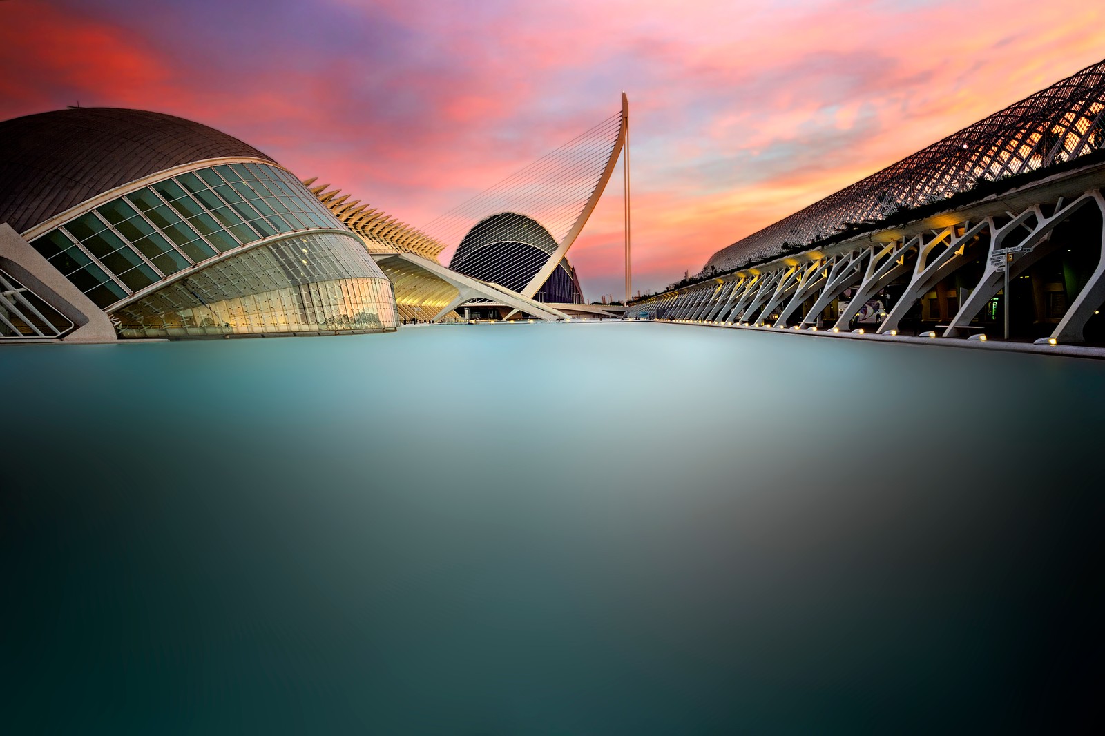 Téléchargez le fond d'écran cité des arts et des sciences, 5k, valence, valencia, espagne