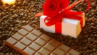 cadeau, saint valentin, anniversaire, chocolat, nourriture