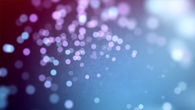 Abstract Bokeh Circles in Blue and Purple