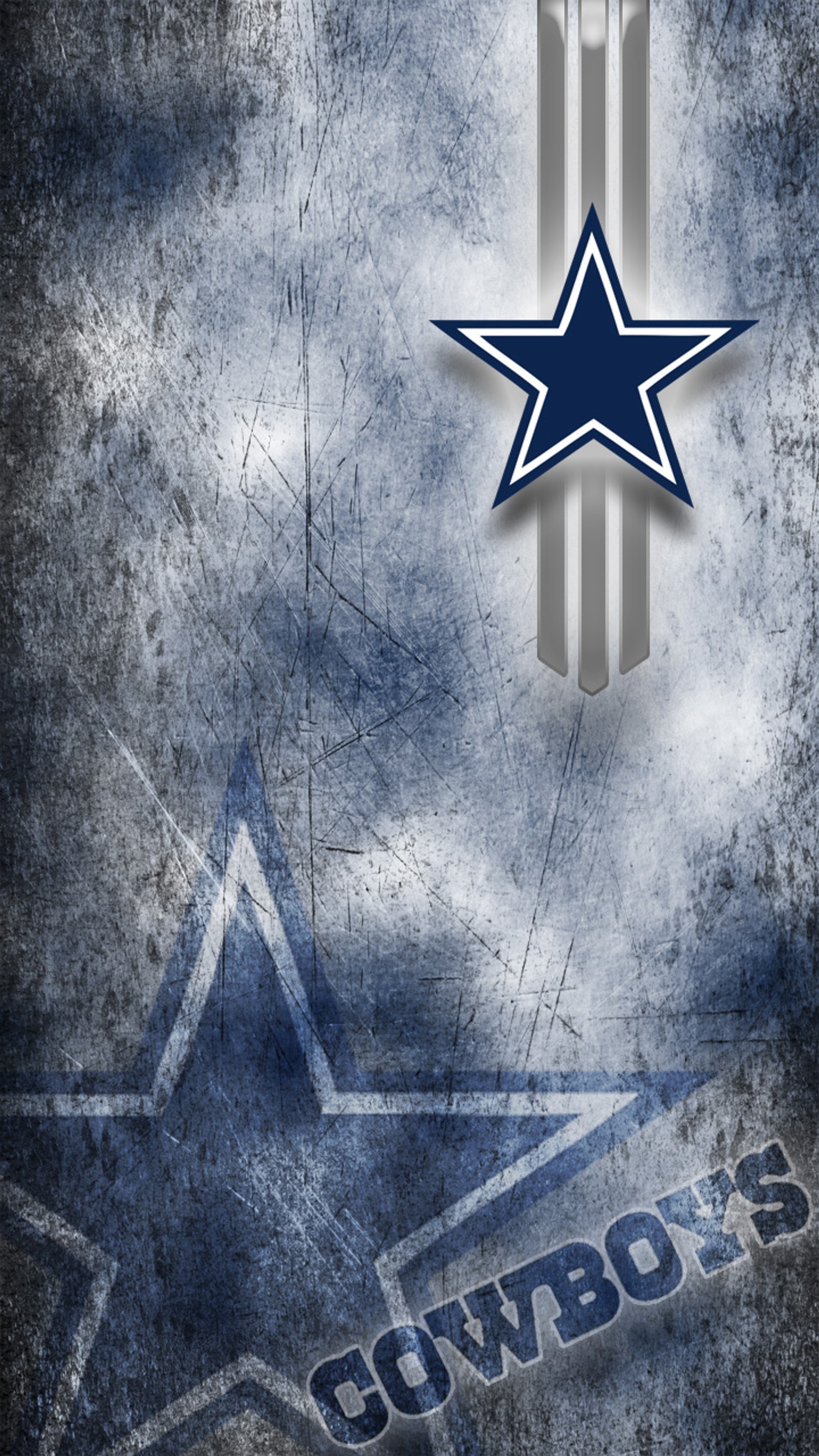 Cowboys logo on a grunge background with a star (dallas cowboys, football, nfl, scroggins, texas)