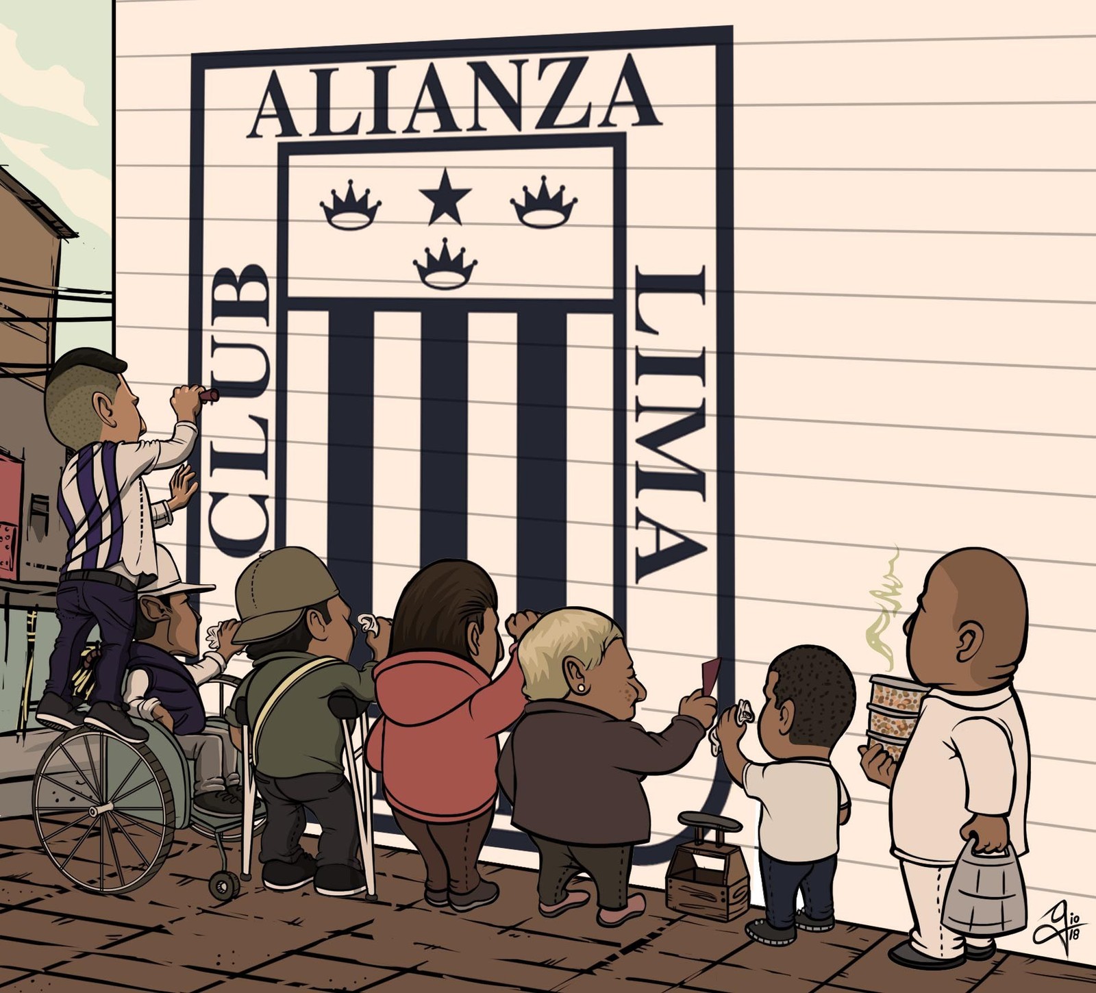 Lade alianza lima al grone, grone, matute Hintergrund herunter