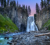 beauty, waterfall