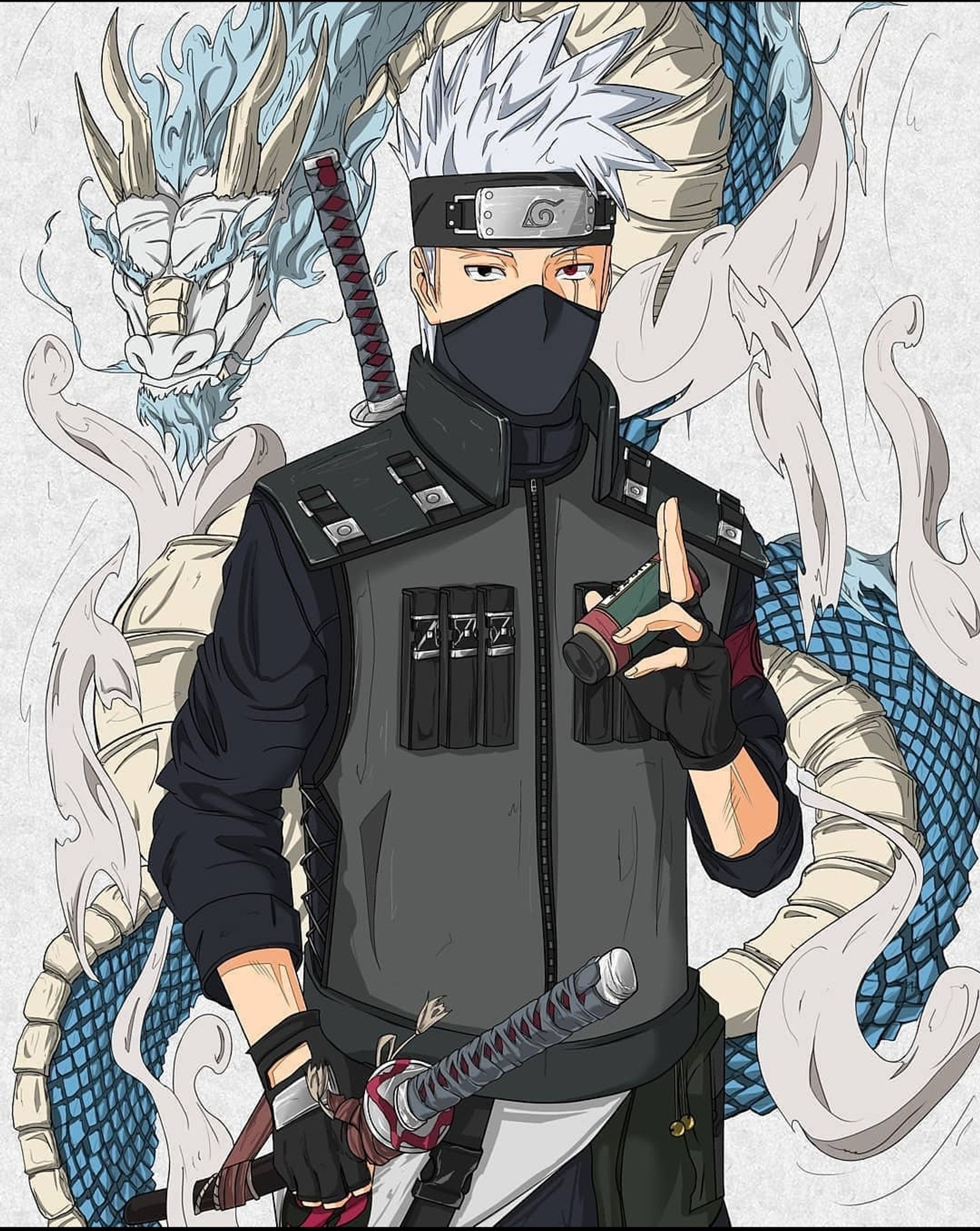 Скачать обои kakashi, naruto