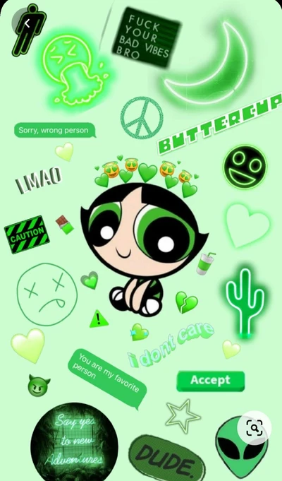 cactus, green, powerpuff girls, supernenas, verde