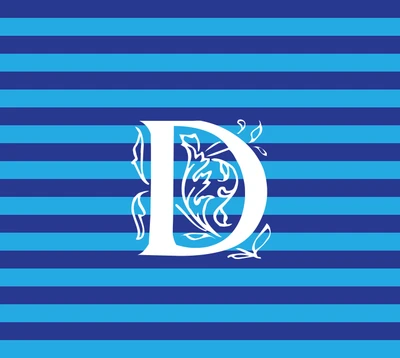 design, initials, letters, stripes