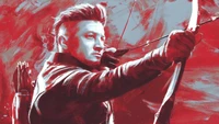 Clint Barton prêt à frapper : Un hommage audacieux à Hawkeye dans Avengers : Endgame