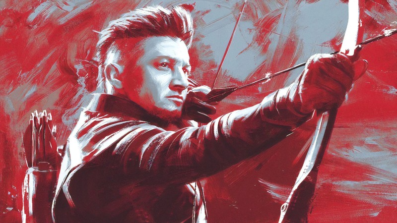 Картина мужчины с луком и стрелой (мстители финал, avengers endgame, фильм, hawkeye, клинт бартон)