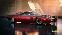 Futuristisches Muscle Car in Cyberpunk 2077 Phantom Liberty - 4K Hintergrundbild