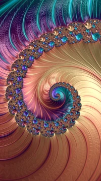 fractal art, art, digital art, fractal, azure