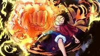 Monkey D. Luffy Unleashes Red Hawk in One Piece