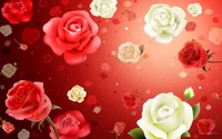 rose, flower, red, garden roses, petal wallpaper