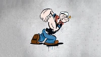 Téléchargez le fond d'écran popeye, œuvre dart, cartoon, films, fond décran 4k