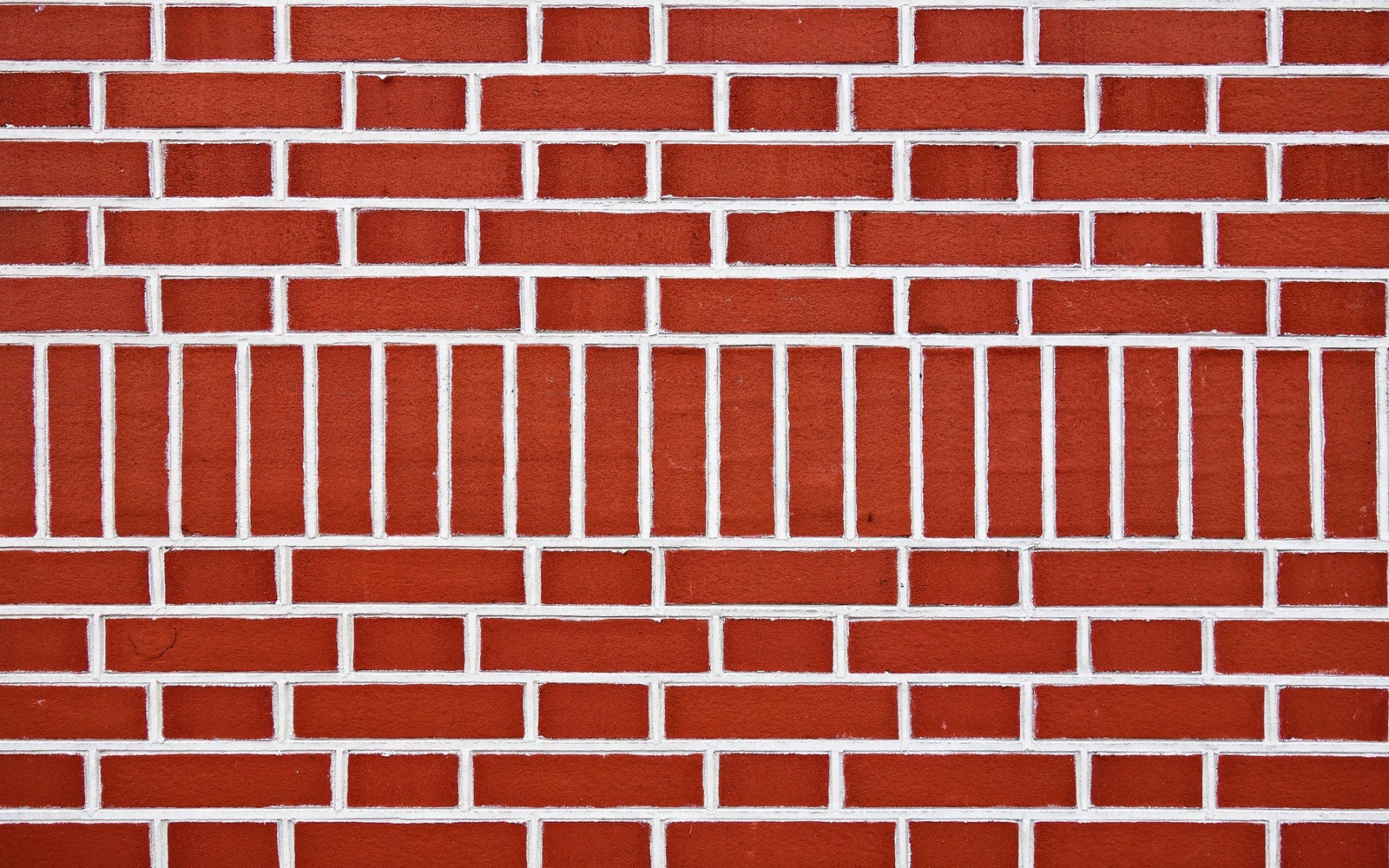 Primer plano de una pared de ladrillo rojo con líneas blancas (ladrillo, pared, mampostería, línea, patrón)