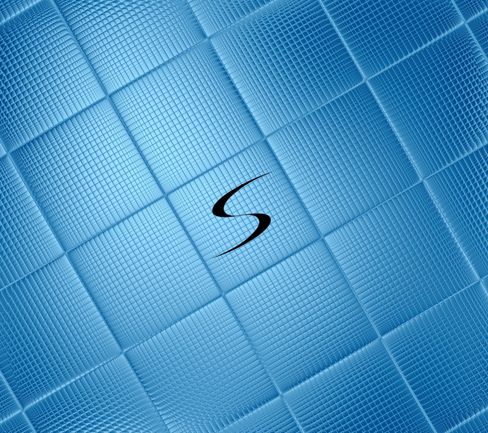 A close up of a tennis racket on a blue surface (galaxy, logo, s4, samsung)