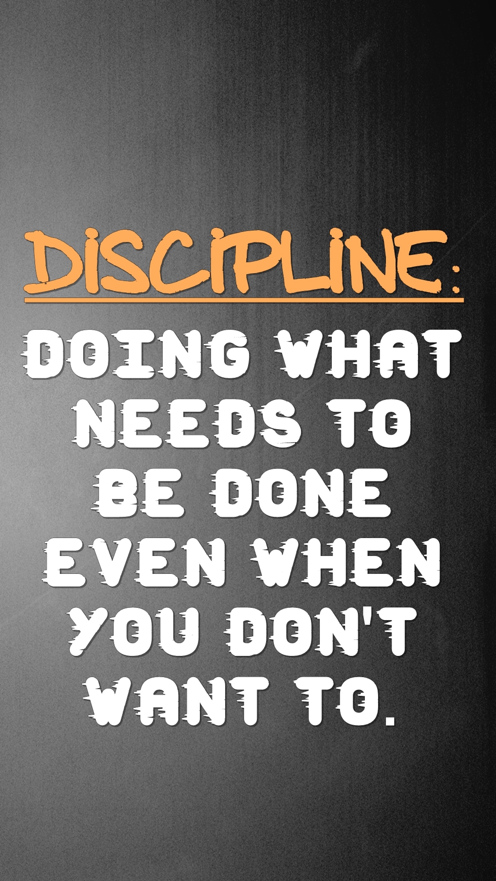 Arafed image of a blackboard with a quote about discipline (cool, discipline, do, live, needs)