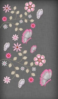 flowers, fondo, heart, hearts, love wallpaper