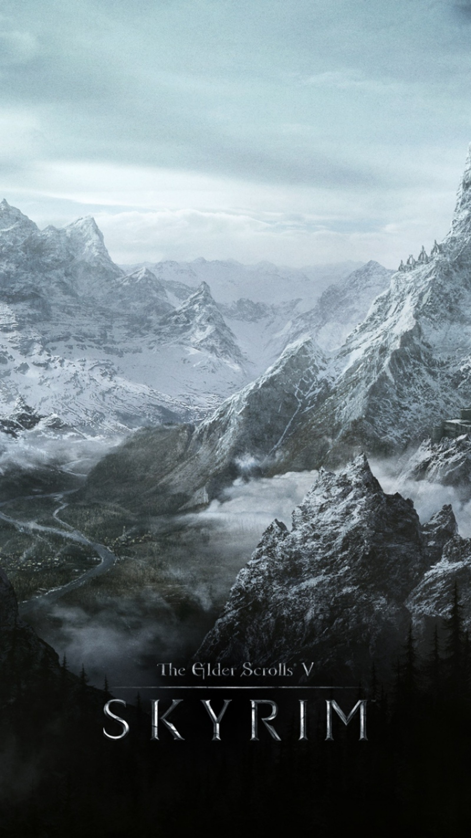 Lade berg, skyrim Hintergrund herunter