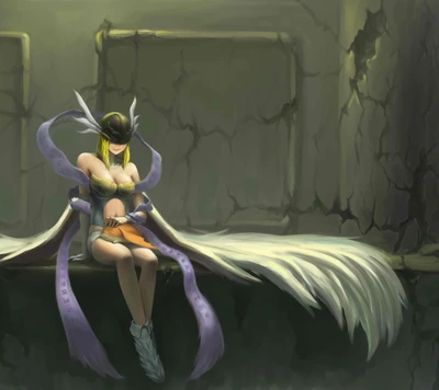 ange, angewomon, anime, digimon, fille