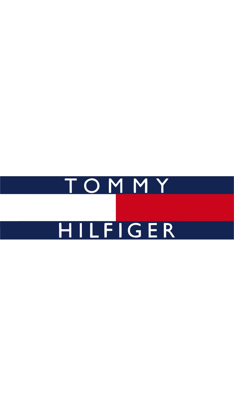 Логотип tommy hilfiger на белом фоне (экран, знак)