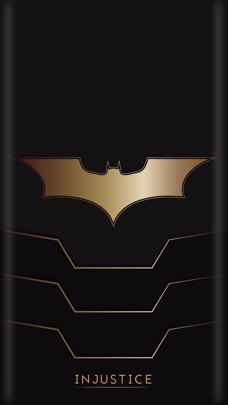 Чехол для iphone с логотипом бэтмена (batman, темный рыцарь, золото, рыцарь, металл)