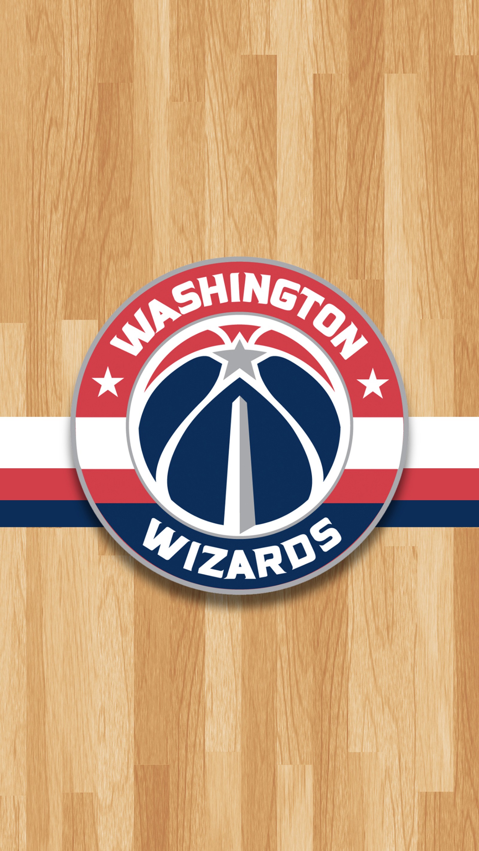 Un primer plano de una cancha de baloncesto con el logo de los washington wizards (baloncesto, nba, deportes, washington, magos)