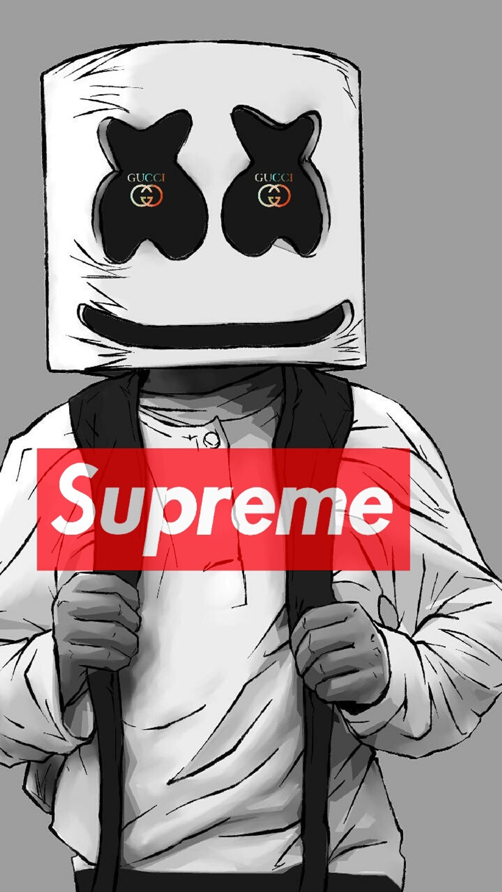 gucci, marshmellow, supreme wallpaper