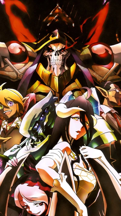 albedo, anime, overlod