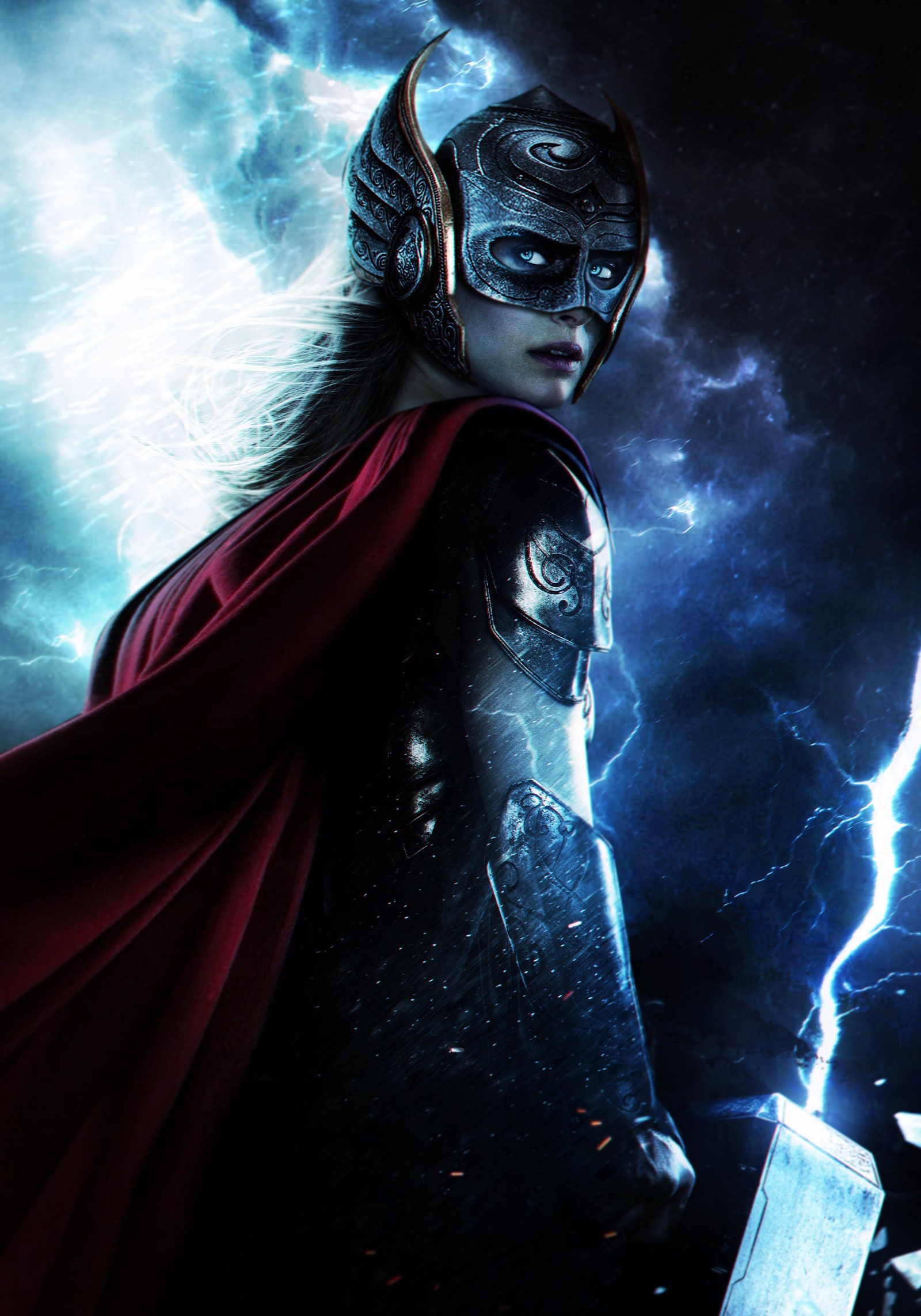 Lade jane foster, thor liebe und donner, thor love and thunder, female thor, cgi grafik Hintergrund herunter