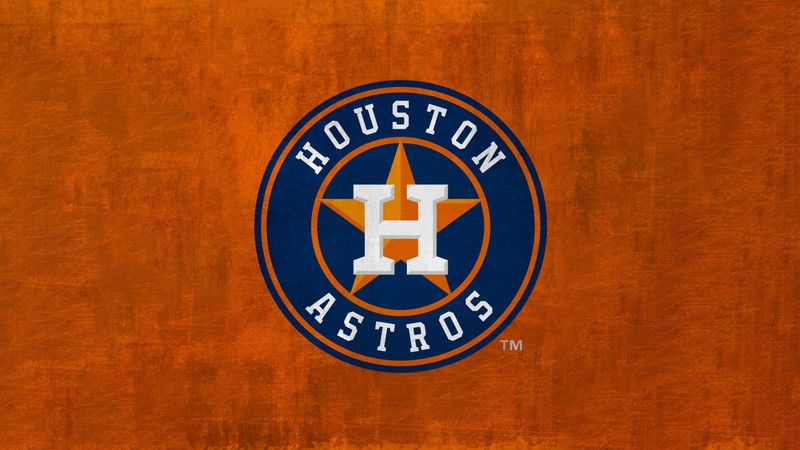 Логотип хьюстон астрос на деревянном фоне (хьюстон астрос, houston astros, бейсбольная команда, майор лига бейсбола mlb, 5k)