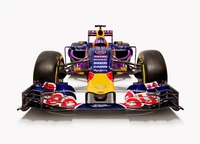 Формульный автомобиль Red Bull Racing в смелом дизайне