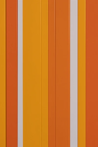 Vibrant Orange and Yellow Wood Paneling with Vertical Stripes