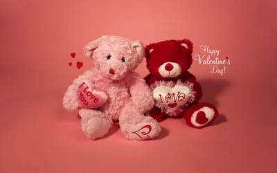 saint valentin, nounours, jouet en peluche, cœur, jouet