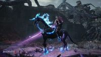 Elder Geryon Knight on Ghostly Steed in Devil May Cry 5